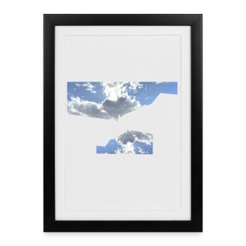 Graphic Skyline - Framed poster (27 × 37 cm) - black - Front