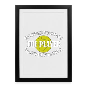VOLLEYBALL - THE PLAYER - Framed poster (27 × 37 cm) - black - Front