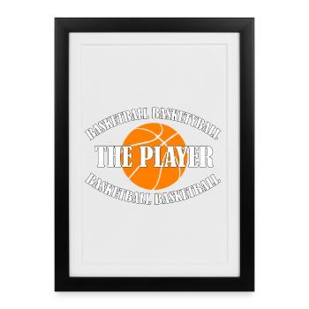 BASKETBALL - THE PLAYER - Framed poster (27 × 37 cm) - black - Front