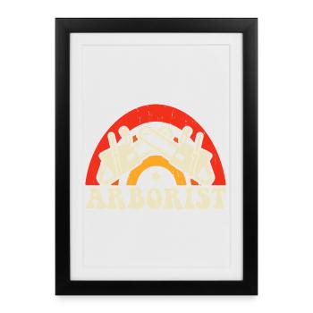 Ébéniste Ébéniste Cadeau Menuisier - Affiche encadrée (27 × 37 cm) - noir - Devant