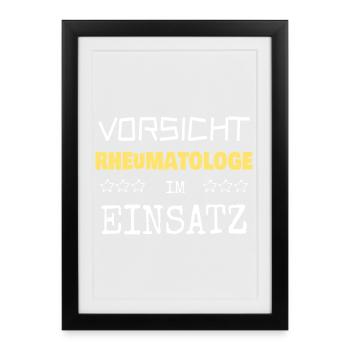 Vocation rheumatologist - Framed poster (27 × 37 cm) - black - Front