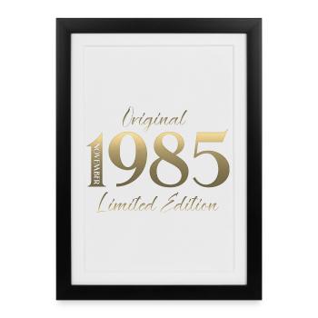 40th Birthday Original November Vintage 1985 - Framed poster (27 × 37 cm) - black - Front