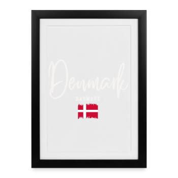 Made in Denmark, Danish roots - Framed poster (27 × 37 cm) - black - Front