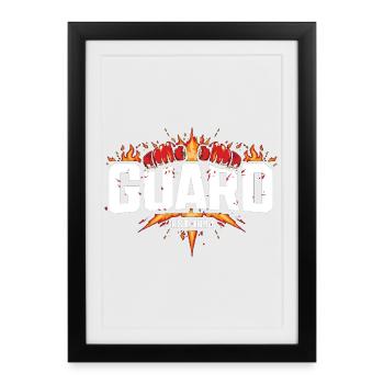 Garde Est 1984 Flamms - Affiche encadrée (27 × 37 cm) - noir - Devant