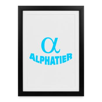Animal alpha - Affiche encadrée (27 × 37 cm) - noir - Devant