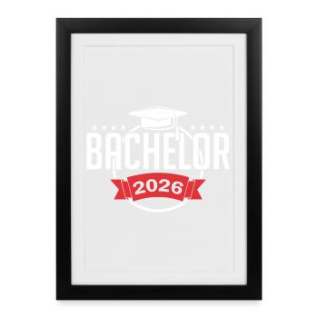 Licence 2026 Remise des diplômes - Affiche encadrée (27 × 37 cm) - noir - Devant
