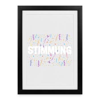 MOOD – Confetti Carnival Carnival Shirt - Framed poster (27 × 37 cm) - black - Front