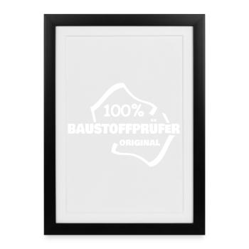 Gift for building materials tester - Framed poster (27 × 37 cm) - black - Front