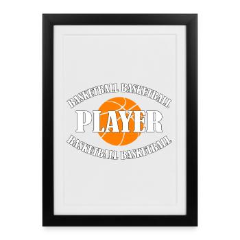 BASKETBALL - PLAYER - Framed poster (27 × 37 cm) - black - Front