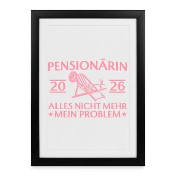 Retraité 2026 - Adieu drôle de collègue - Affiche encadrée (27 × 37 cm) - noir - Devant