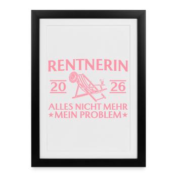 Retraité 2026 - Adieu drôle de collègue - Affiche encadrée (27 × 37 cm) - noir - Devant