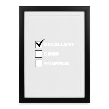 Excellent - Framed poster (27 × 37 cm) - black - Front