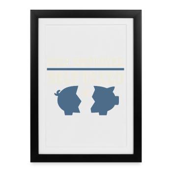 Self-employed freelancer Steuerhumor 1099 Life - Framed poster (27 × 37 cm) - black - Front