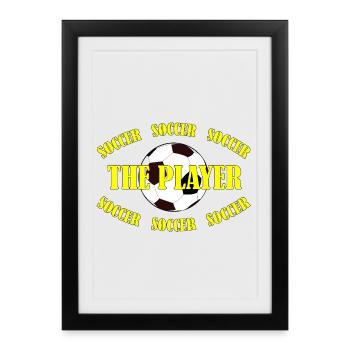 SOCCER - THE PLAYER - Framed poster (27 × 37 cm) - black - Front