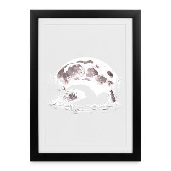 Bigfoot Float - Framed poster (27 × 37 cm) - black - Front