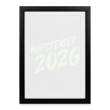 Rising Star 2026 Design - Framed poster (27 × 37 cm) - black - Front