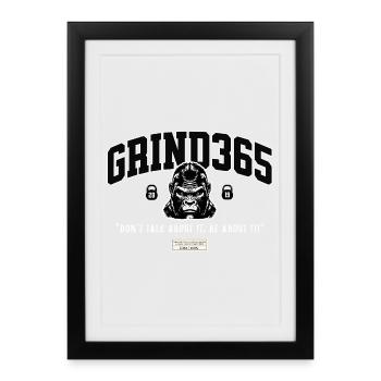 Grind365 Be About it - Framed poster (27 × 37 cm) - black - Front