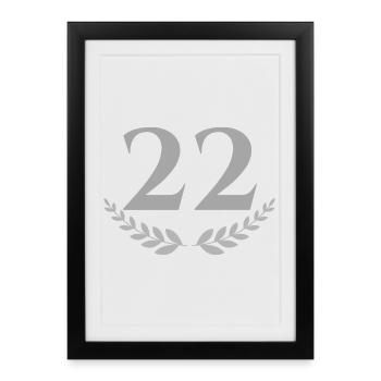 22 - Affiche encadrée (27 × 37 cm) - noir - Devant
