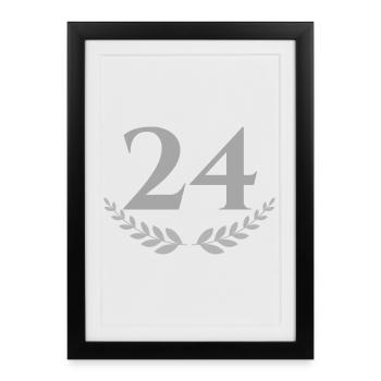 24 - Framed poster (27 × 37 cm) - black - Front