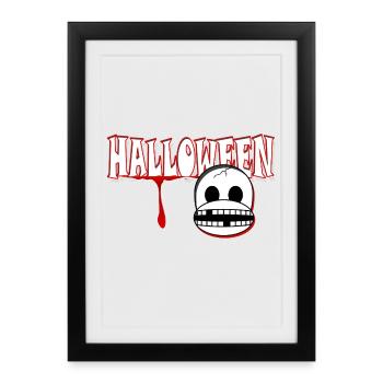 Halloween - Framed poster (27 × 37 cm) - black - Front
