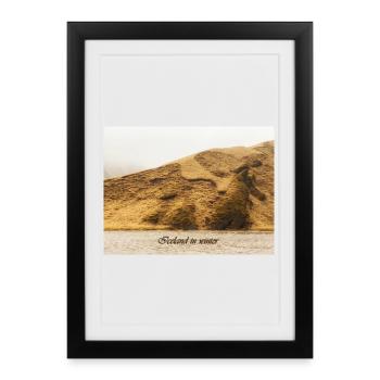 Iceland in Winter  - Framed poster (27 × 37 cm) - black - Front