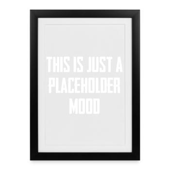 Ce n’est qu’une ambiance provisoire - Affiche encadrée (27 × 37 cm) - noir - Devant