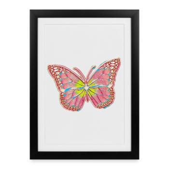 Conception magique de conte de fées papillon - Affiche encadrée (27 × 37 cm) - noir - Devant