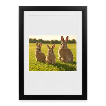 Trio du Printemps - Affiche encadrée (27 × 37 cm) - noir - Devant