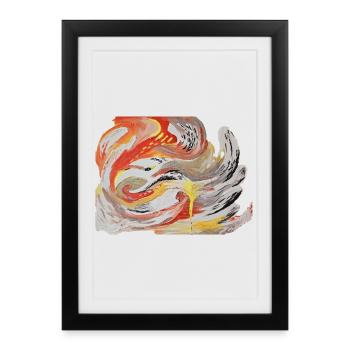 PHÖNIX  - Gerahmtes Poster (27 × 37 cm) - Schwarz - Vorne