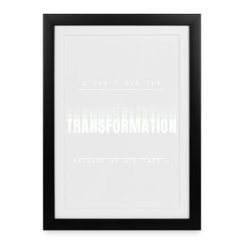 Échec de transformation - Affiche encadrée (27 × 37 cm) - noir - Devant