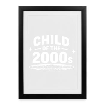 Children of the 2000s nostalgia - Framed poster (27 × 37 cm) - black - Front