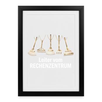 Hello World Programmiersprachen Programmierer Nerd - Gerahmtes Poster (27 × 37 cm) - Schwarz - Vorne