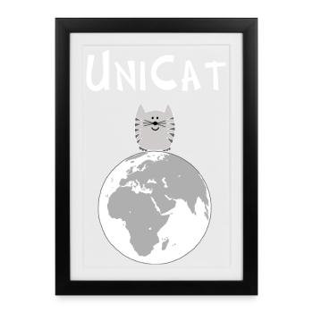 Unique: you are unique, very special - Framed poster (27 × 37 cm) - black - Front