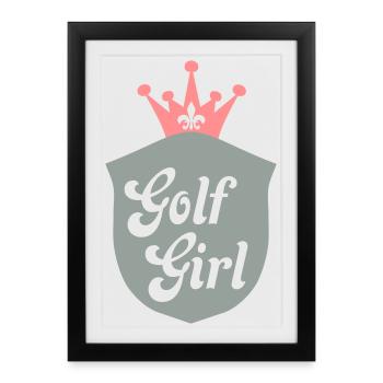 golf - Framed poster (27 × 37 cm) - black - Front