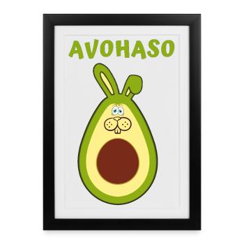 Tirage de dessin animé Alarme de rire Avocat - Affiche encadrée (27 × 37 cm) - noir - Devant