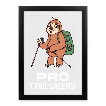 Jungle Dweller Sloth Mammal Statement Zoo - Framed poster (27 × 37 cm) - black - Front