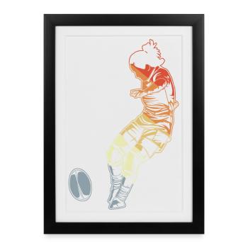 Women's Rugby - Framed poster (27 × 37 cm) - black - Front