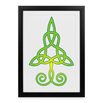 Trees and nature - Framed poster (27 × 37 cm) - black - Front