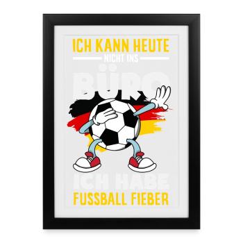 Funny Football Football Fan Gift - Framed poster (27 × 37 cm) - black - Front