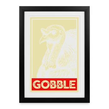 Je suis juste là pour la sauce drôle de Thanksgiving - Affiche encadrée (27 × 37 cm) - noir - Devant
