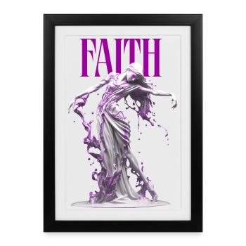 Faith Dancer of Liquid Marble - Framed poster (27 × 37 cm) - black - Front