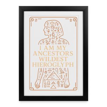 Pharaoh Archaeology in Ancient Egypt - Framed poster (27 × 37 cm) - black - Front