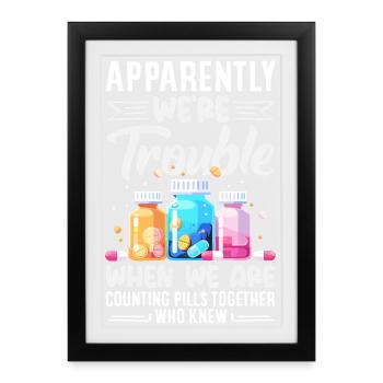 Pharmacist Pharmaceutical Technical - Framed poster (27 × 37 cm) - black - Front