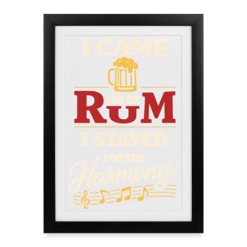 Communauté de musique folk Shanty Crew - Affiche encadrée (27 × 37 cm) - noir - Devant