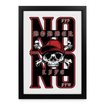 Pas de flotteur, pas de vie - Affiche encadrée (27 × 37 cm) - noir - Devant