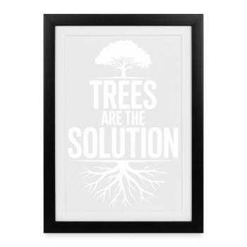 Permakultur Lebensphilosophie für Naturliebhaber - Gerahmtes Poster (27 × 37 cm) - Schwarz - Vorne