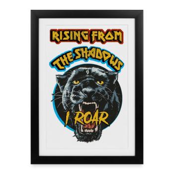 Émerger de l’ombre - Affiche encadrée (27 × 37 cm) - noir - Devant