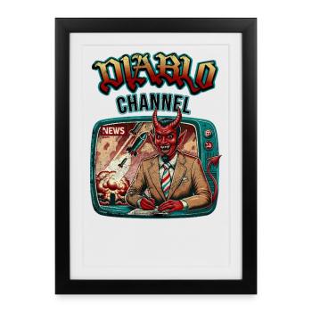 Diablo Channel - Framed poster (27 × 37 cm) - black - Front