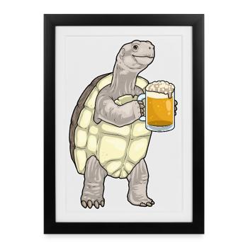 Turtle Beer - Framed poster (27 × 37 cm) - black - Front