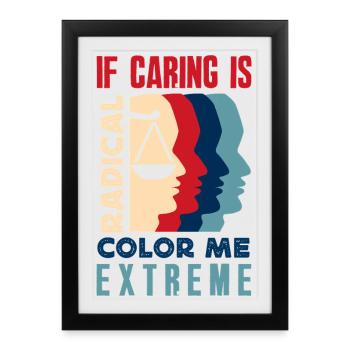 radicalized by fundamental - Framed poster (27 × 37 cm) - black - Front
